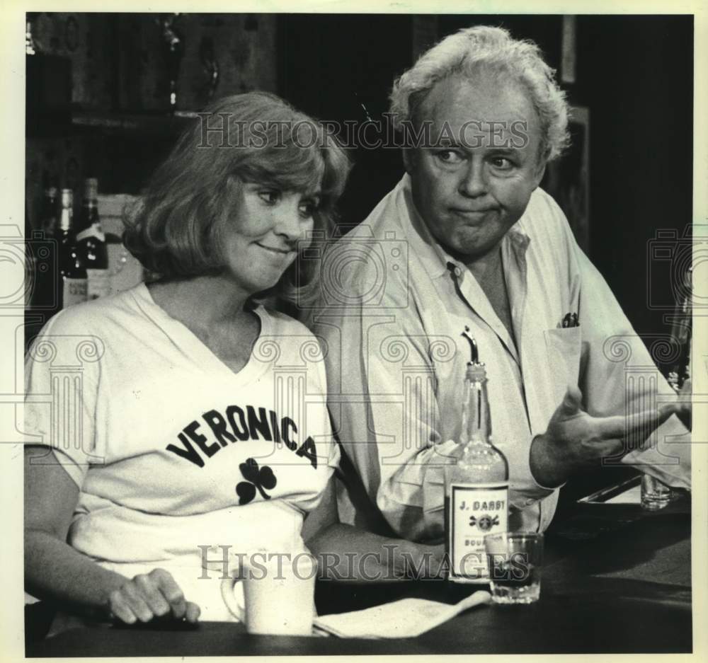 1980 Anne Meara &amp; Carroll O&#39;Connor in &quot;Archie Bunker&#39;s Place.&quot; - Historic Images
