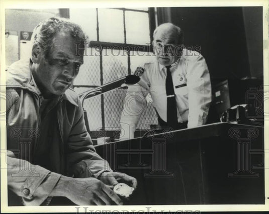 1964 Press Photo Ed Asner & Paul Newman in "Fort Apache, the Bronx" - mjx74094- Historic Images