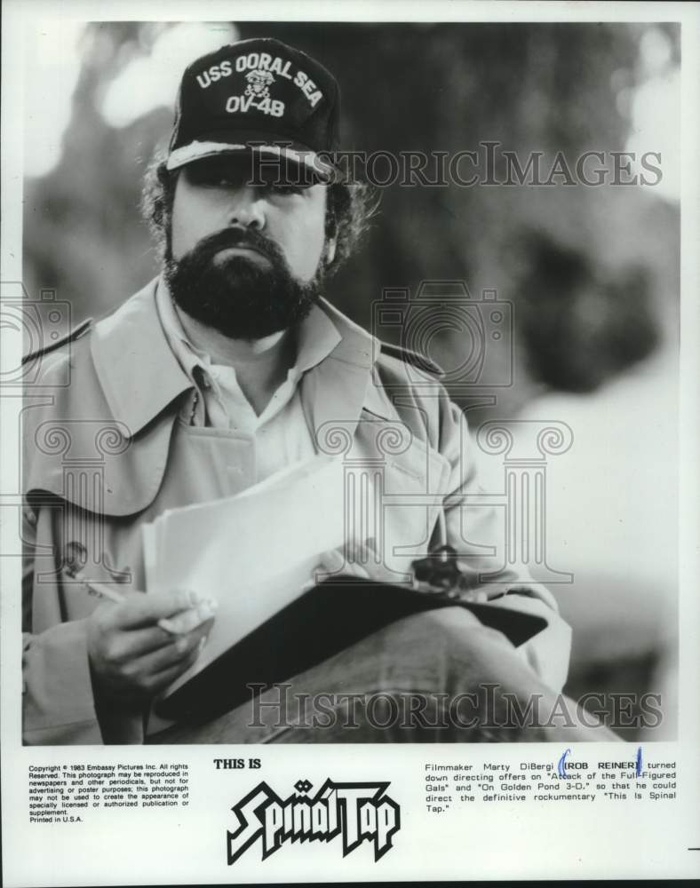 1983 Rob Reiner directing the rockumentary &quot;This is Spinal Tap&quot; - Historic Images