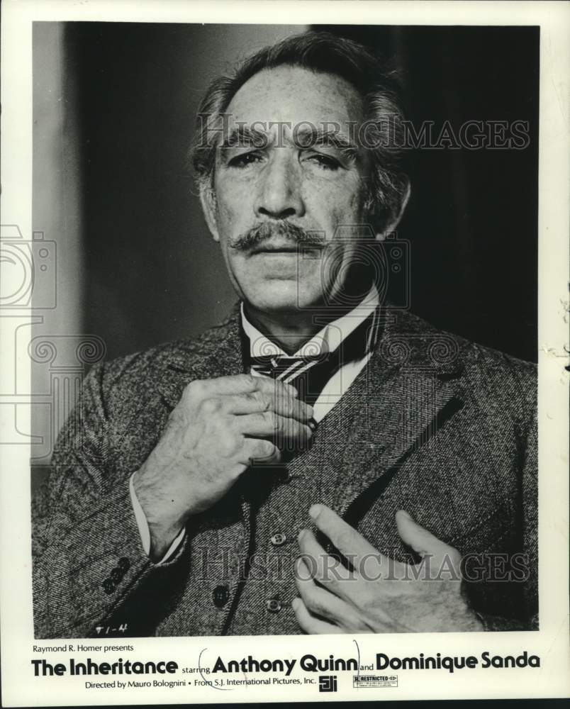 1978 Press Photo Actor Anthony Quinn in &quot;The Inheritance&quot; - mjx74543 - Historic Images