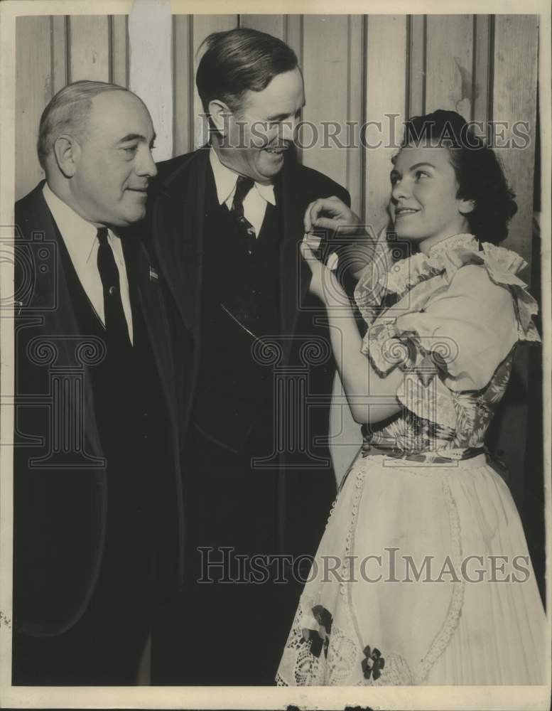 1939 Fred R Zimmerman &amp; others at Hungarian Independence celebration - Historic Images