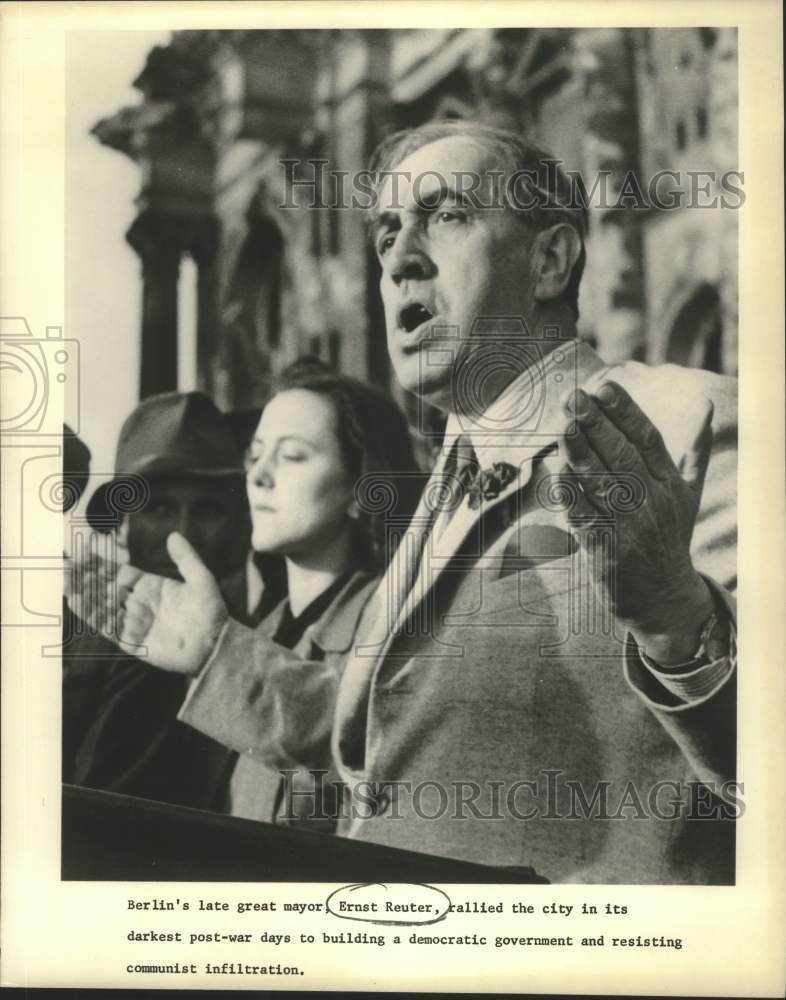 1959 Berlin's mayor, Ernest Reuter - Historic Images