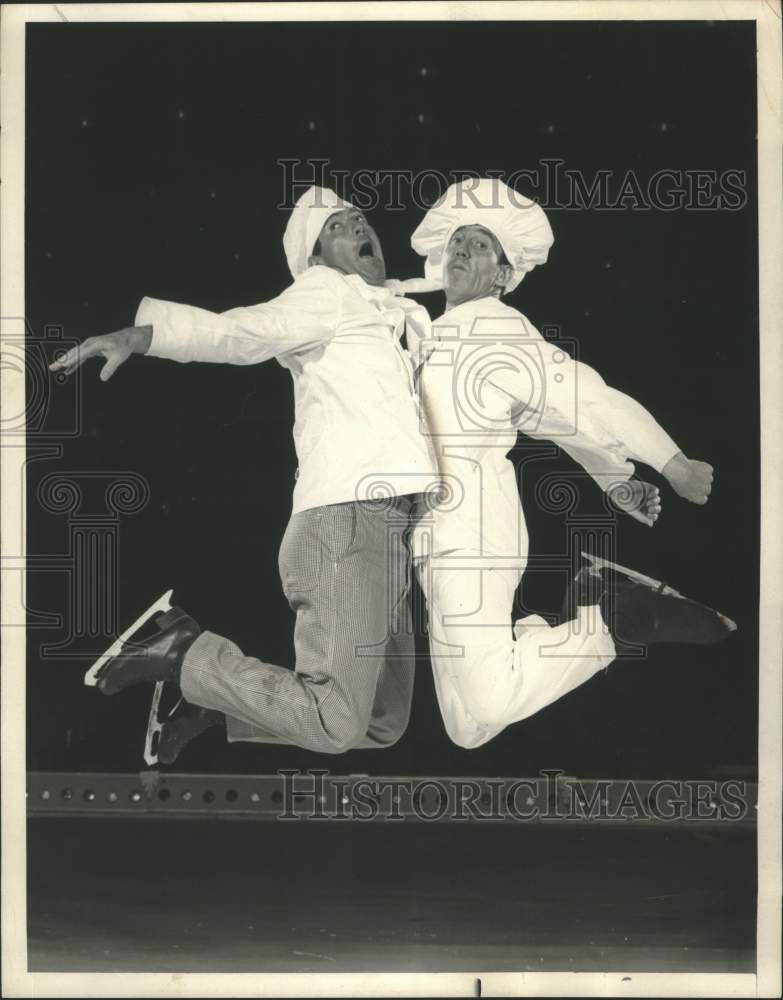1966 Guy Longpre and Ivor Robinson Perform in &quot;Holiday on Ice&quot; - Historic Images