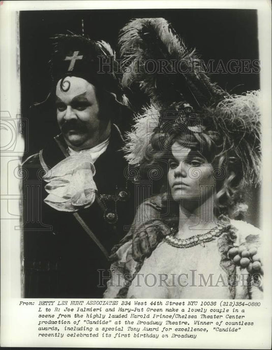 1975 Joe Palmieri and Mary-Pat Green make lovely couple in "Candide" - Historic Images