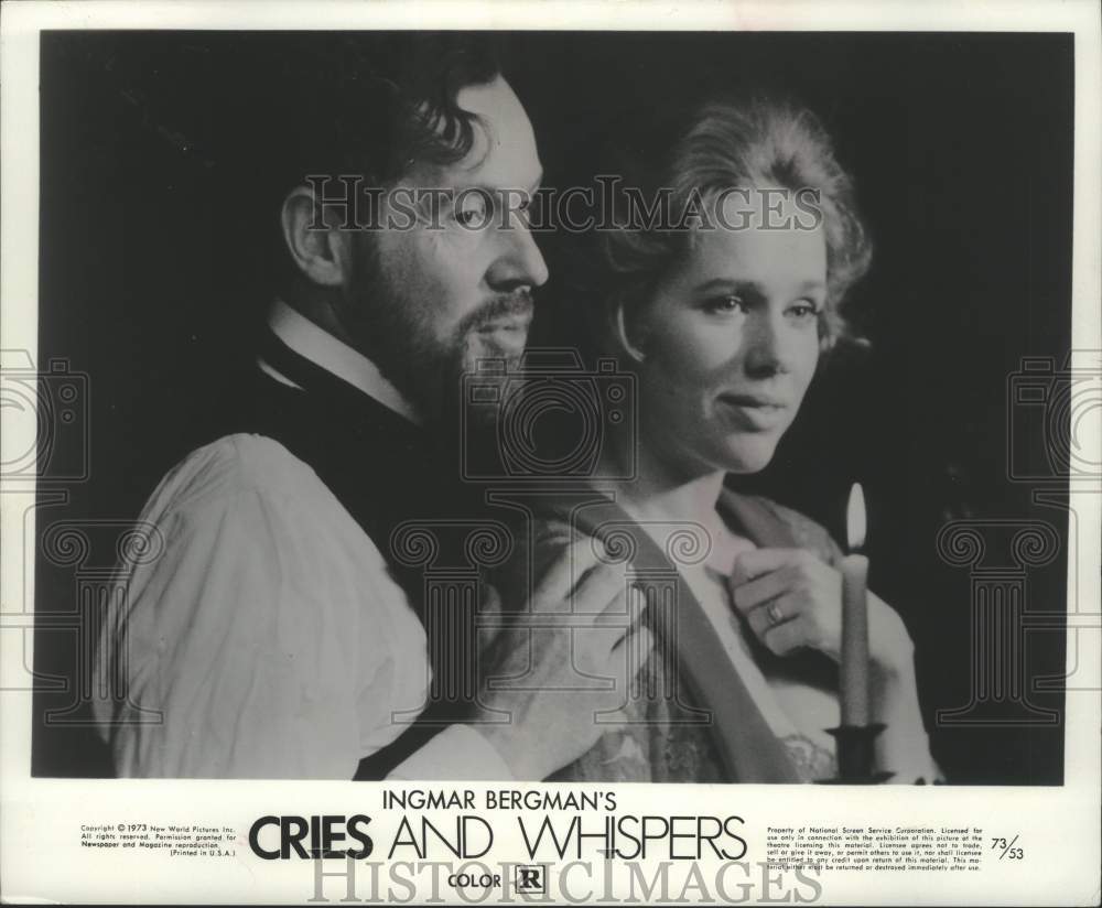 1974 Press Photo Actress Liv Ullmann stars in "Cries and Whispers" - mjx77025 - Historic Images