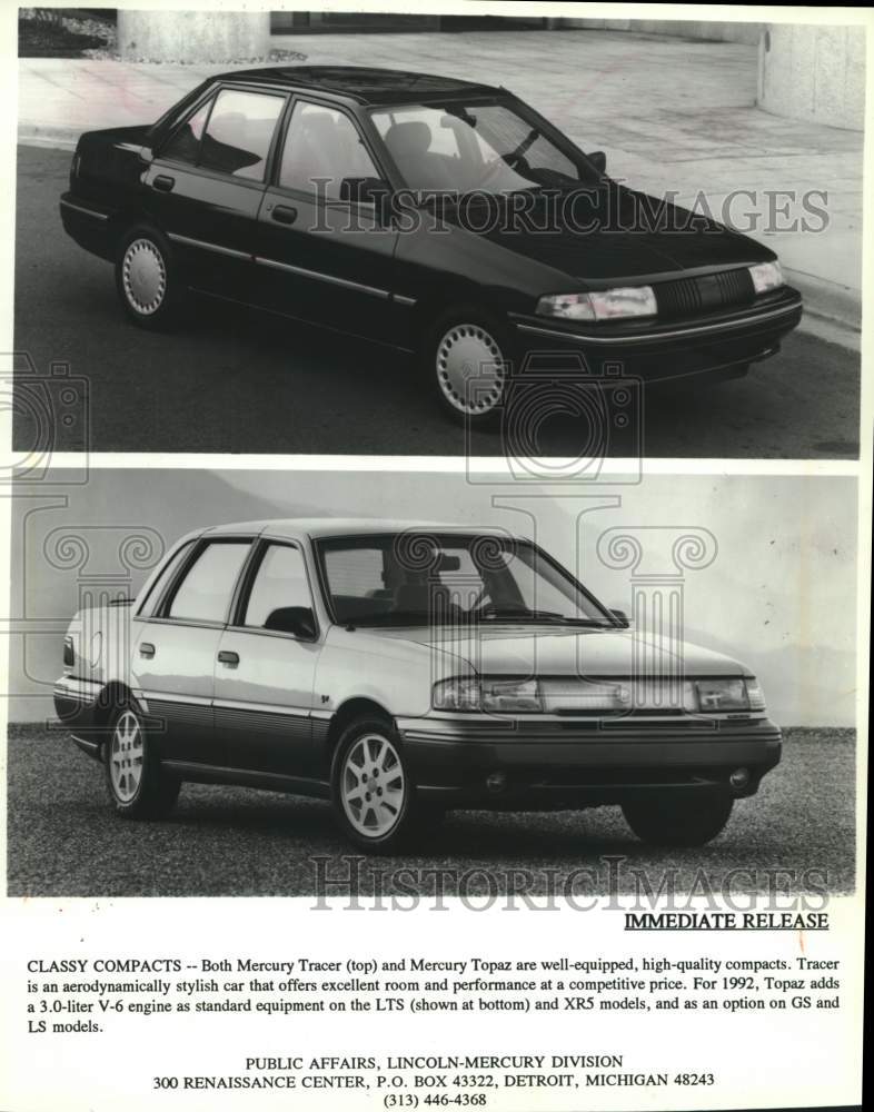 1992 Mercury Tracer &amp; Topaz: well-equipped, high-quality compacts - Historic Images