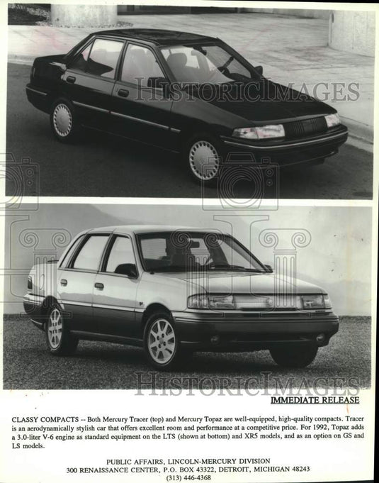 1992 Mercury Tracer & Topaz: well-equipped, high-quality compacts - Historic Images