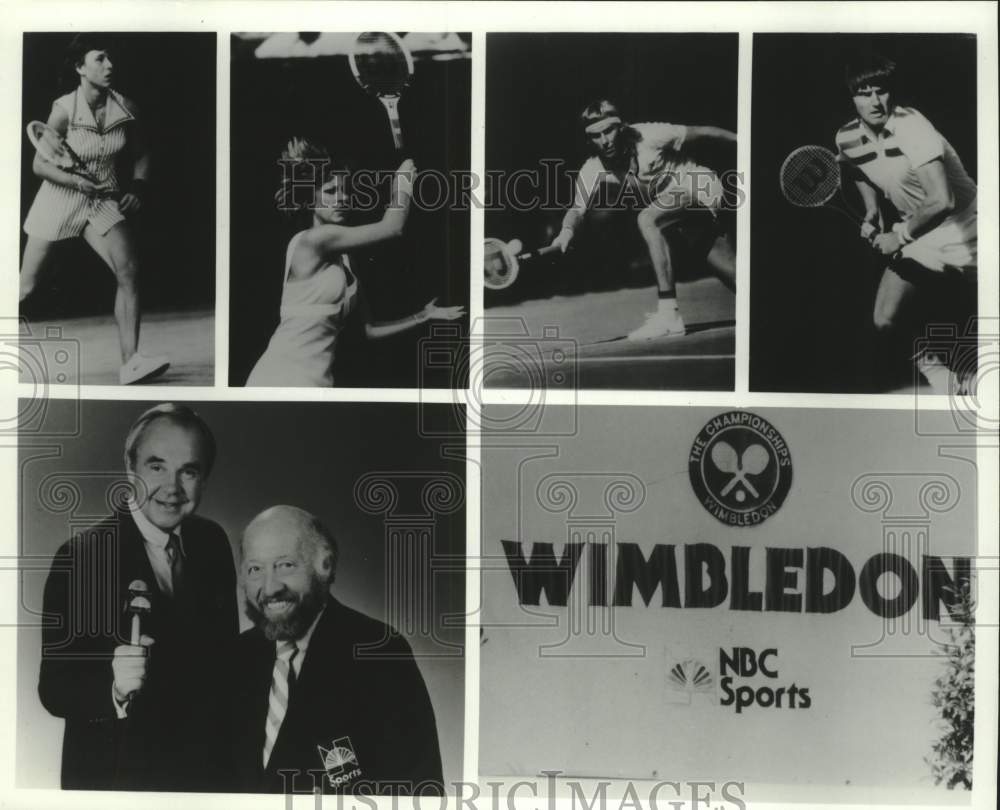 1986 NBC shots of Wimbledon tennis champions - Historic Images