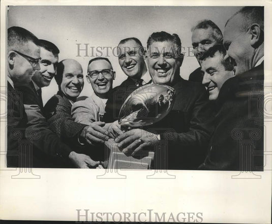 1964 Milwaukee Area High School Football Coaches and "W" Club Trophy - Historic Images