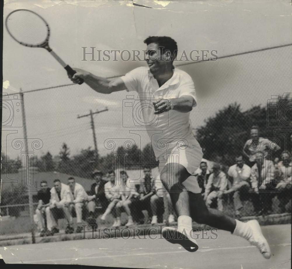 1958 Gary Adelman Wins State High School Tennis Singles Championship - Historic Images