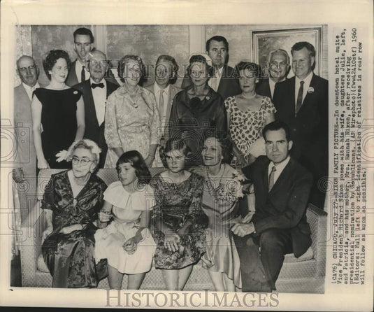 1960 Vice President Richard Nixon with family in Chicago - Historic Images