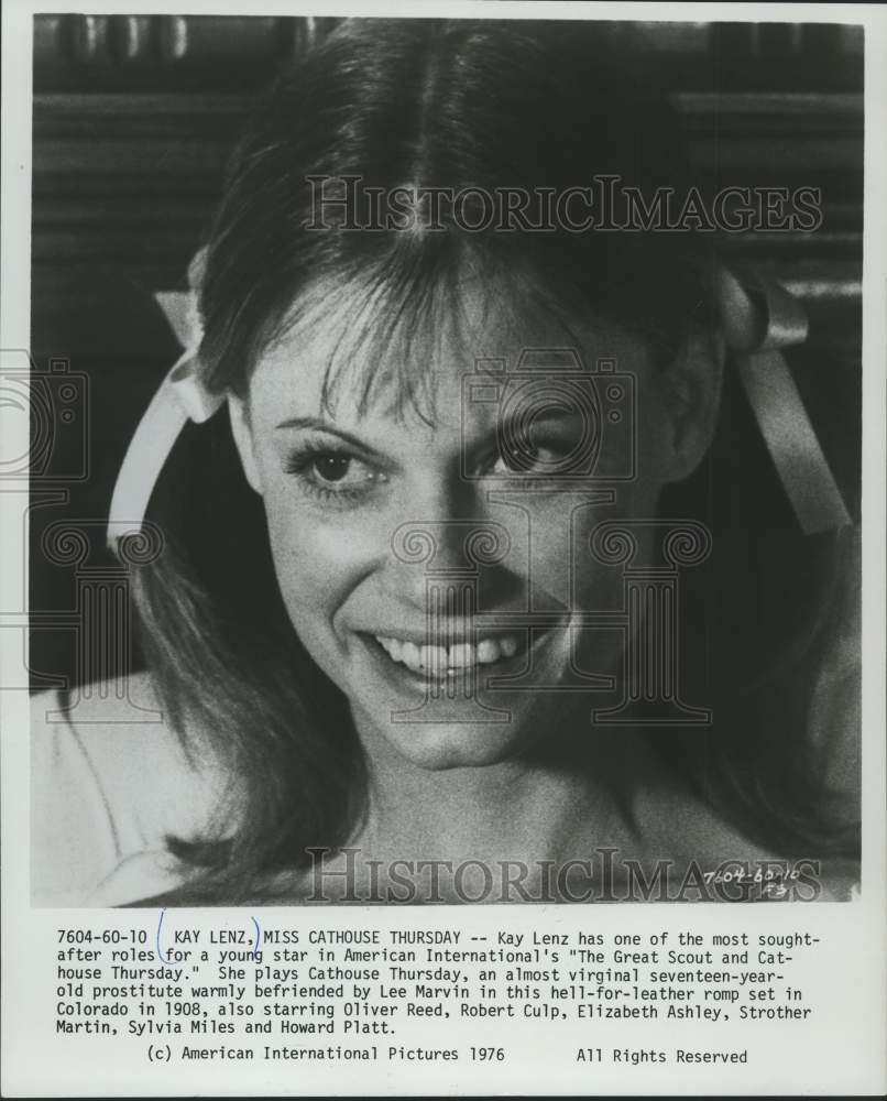 1976 Press Photo Actress Kay Lenz in "Cathouse Thursday" - mjx80699 - Historic Images