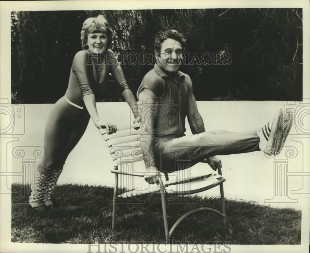 1962 Press Photo Jack La Lanne &amp; his wife Elaine to appear at fitness rally - Historic Images