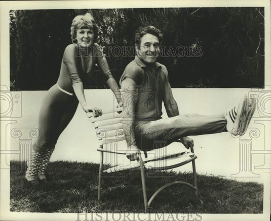 1962 Press Photo Jack La Lanne & his wife Elaine to appear at fitness rally - Historic Images