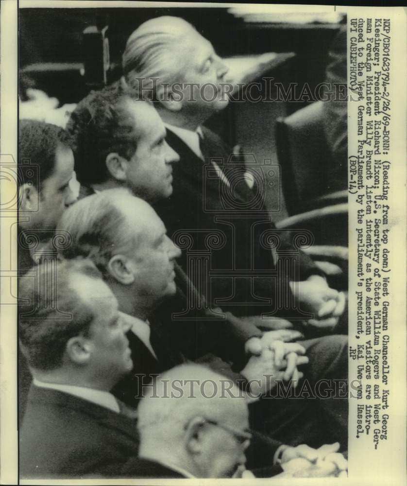 1969 United States, German Leaders meet in Bonn, Germany - Historic Images