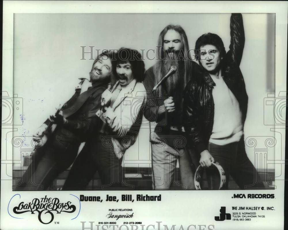 1983 Press Photo Members of American musical group &quot;The Oak Ridge Boys&quot; - Historic Images
