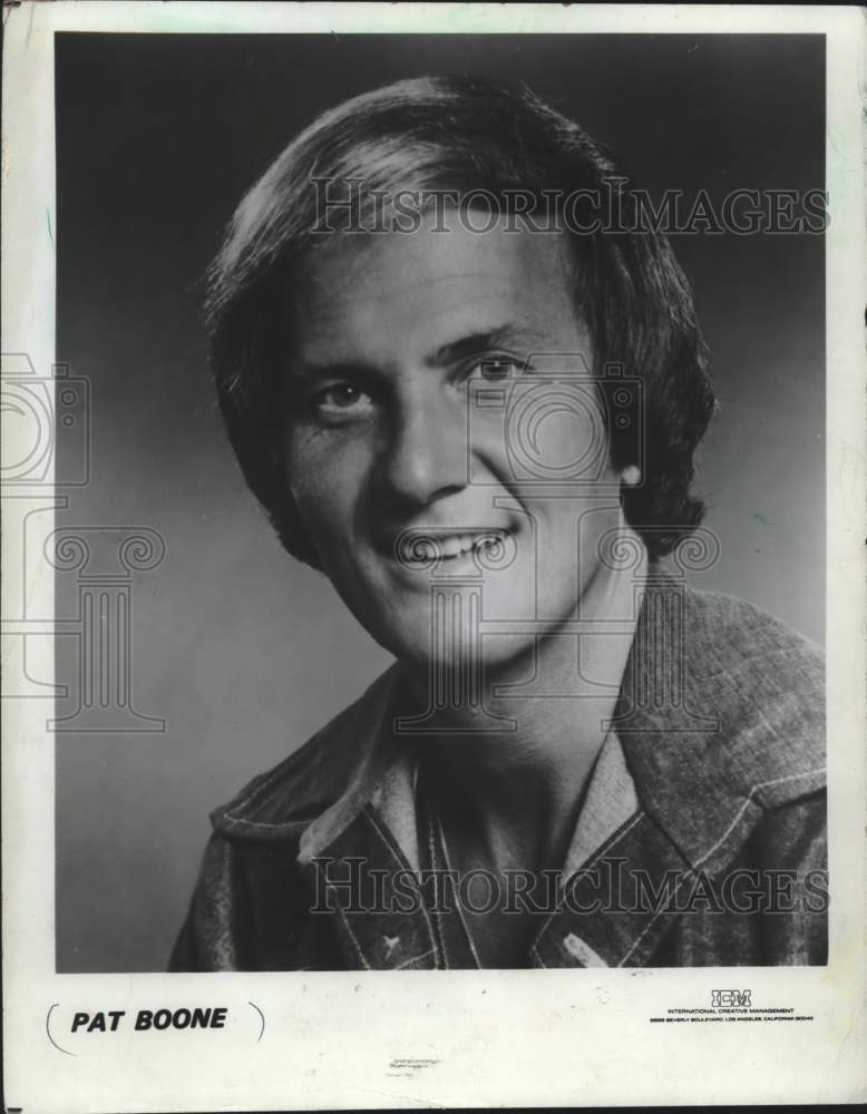 1978 Press Photo Actor Pat Boone - Historic Images