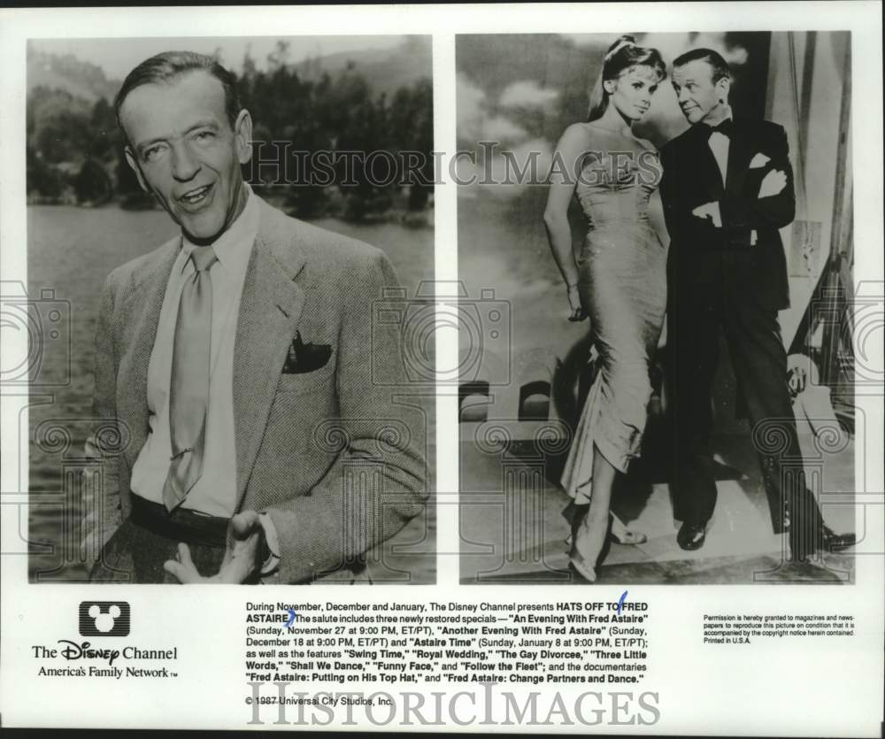 Press Photo Scenes from Disney Channel presents Hats Off To Fred Astaire. - Historic Images
