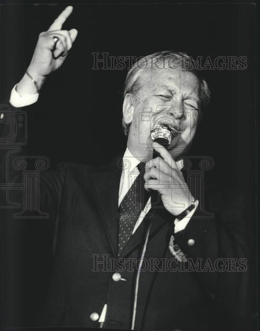 1982 Press Photo US Singer Mel Torme, Kool Jazz Festival, Washington Park, WI - Historic Images