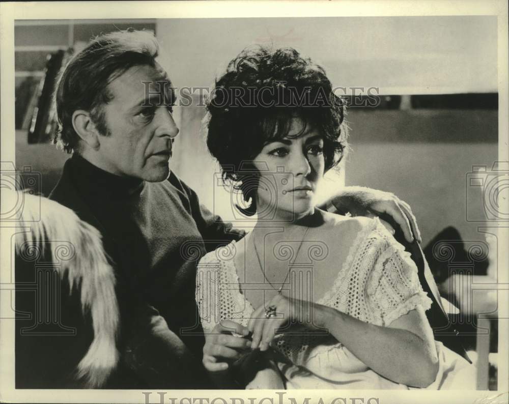 1971 Press Photo Actress Elizabeth Taylor and Richard Burton - Historic Images