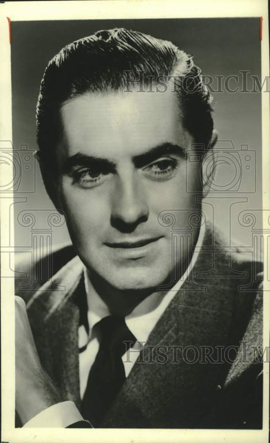 1982 Press Photo Tyrone Power starred in Black Swan and The Mississippi Gambler. - Historic Images