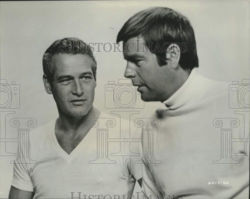 1969 Actors Paul Newman and Bob Wagner in &quot;Winning&quot; - Historic Images