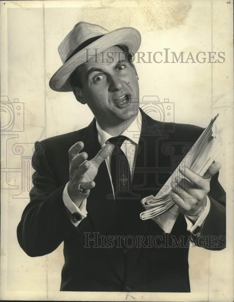 1954 Press Photo Sid Caesar to headline an hour long comedy show on NBC-TV. - Historic Images