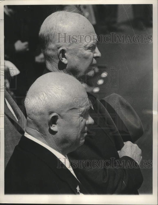 1959 President Eisenhower And Khrushchev At Andrews Air Force Base - Historic Images