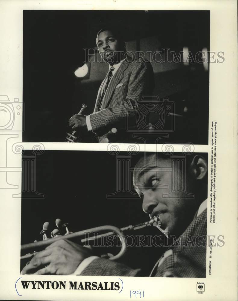 1988 Press Photo Trumpeter Wynton Marsalis - Historic Images