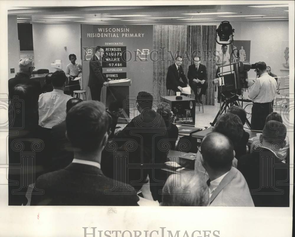 1964 The Milwaukee Journal broadcasts the Wisconsin primary-Historic Images
