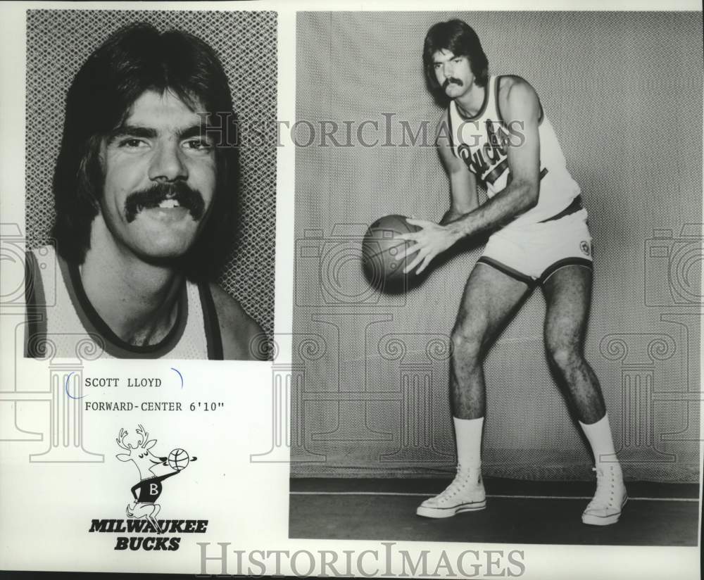 1979 Press Photo Milwaukee Bucks Basketball Center Forward, Scott Lloyd- Historic Images