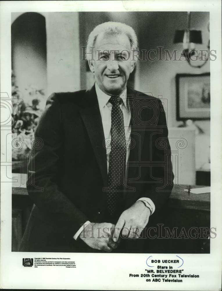 1988 Press Photo Bob Uecker stars in Mr. Belvedere - Historic Images