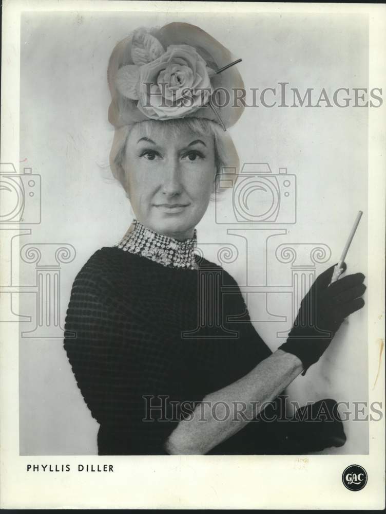 1964 Press Photo Phyllis Diller, actress. - Historic Images