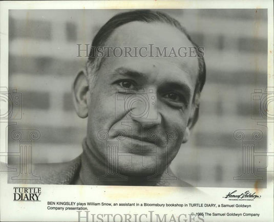 1985 Press Photo Actor Bill Kingsley in "Turtle Diary" - Historic Images