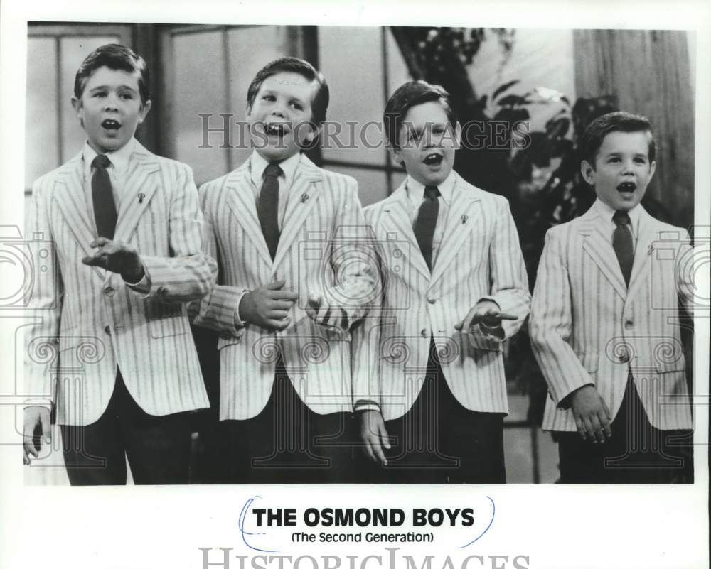1987 Press Photo The musical group, The Osmond Boys, The Second Generation - Historic Images