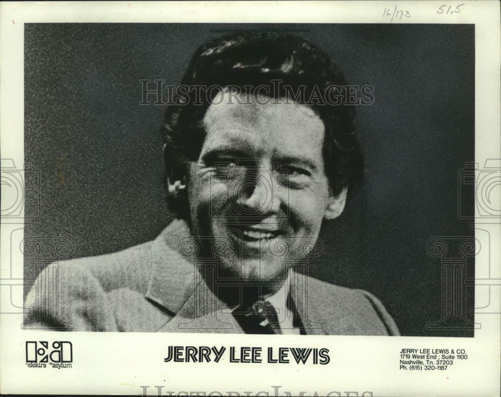 1979 Press Photo Entertainer Jerry Lee Lewis - Historic Images