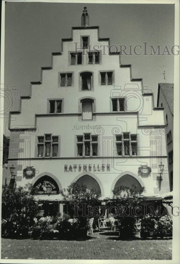 1990 The Ratskeller building in Freiburg, West Germany - Historic Images