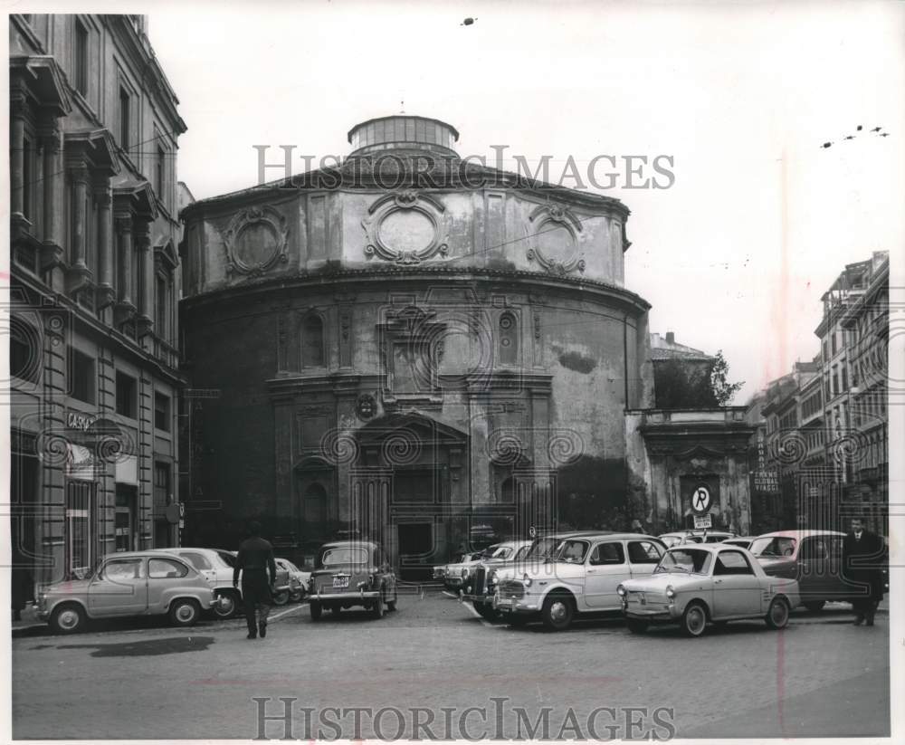 1959 Press Photo San Bernardo, a titular church built over ruins in Italy - Historic Images