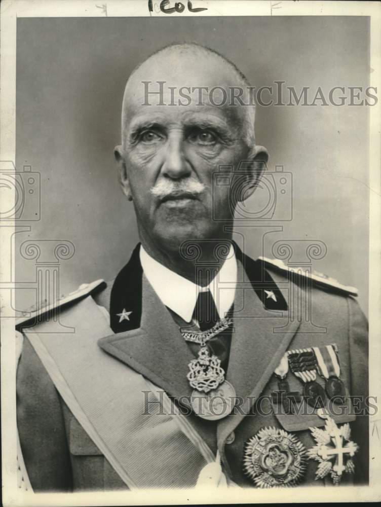 1936 Press Photo King Victor Emmanuel of Italy - Historic Images