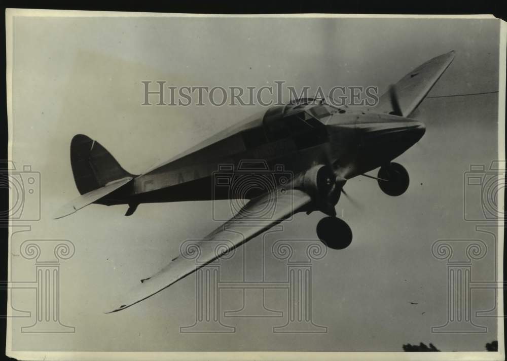 1931 Press Photo Monoplane tested at Croyden Airdrome in England - mjx95727 - Historic Images