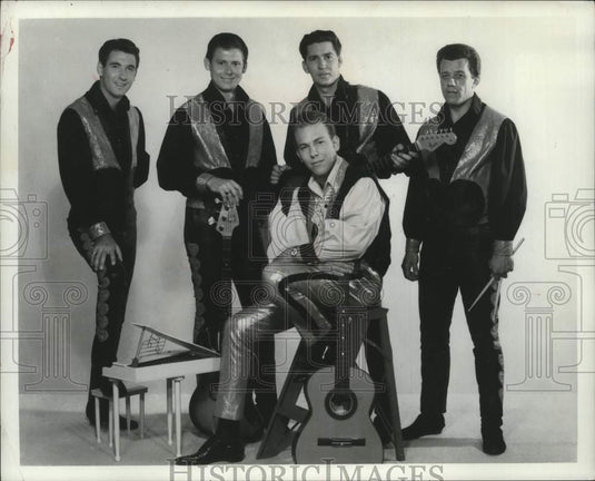 1968 Hank Williams Jr. With Members Of Cheating Hearts-Historic Images