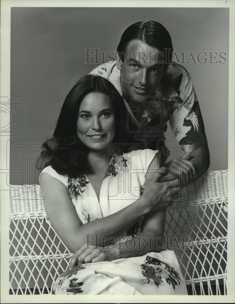 1980 Press Photo Actress Christina Raines &amp; Actor Mark Harmon of &quot;Flamingo Road&quot;- Historic Images