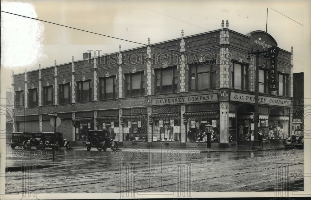 1937 Press Photo J.C. Penney Store,  West Allis, Wisconsin - Historic Images