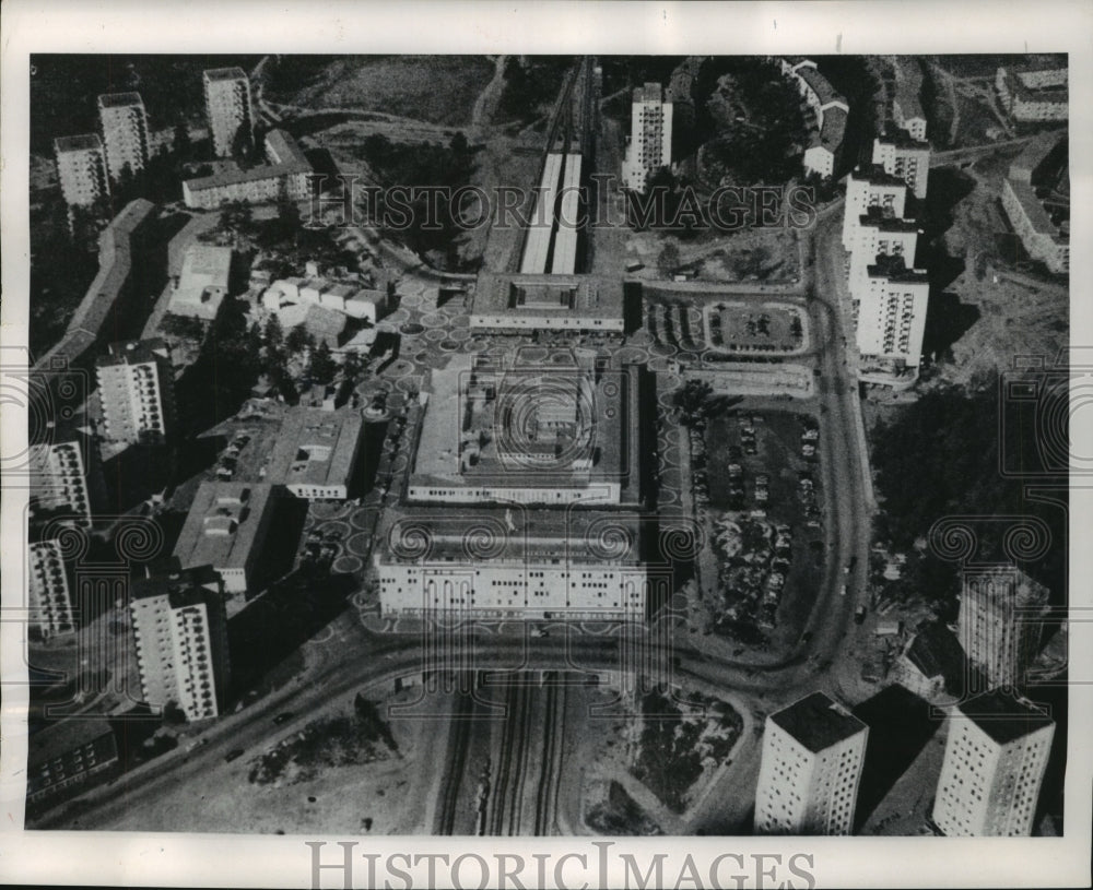 Aerial View of the City of Vaellingby In Sweden-Historic Images