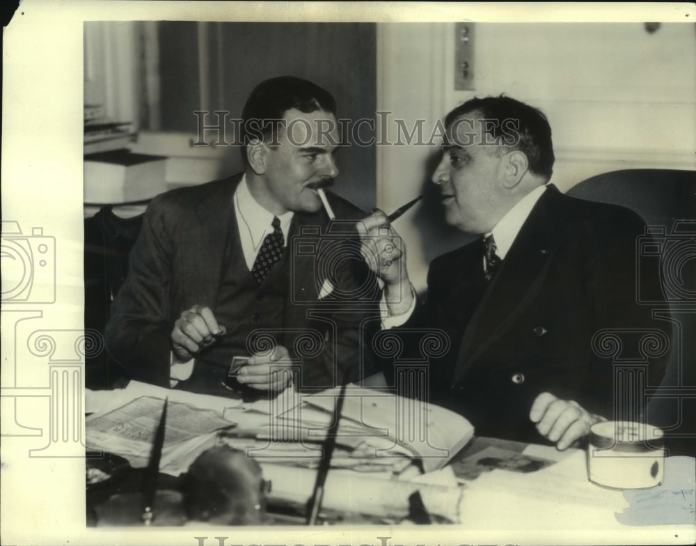1937 Press Photo Mayor Fiorello La Guardia of New York & Thomas Dewey- Historic Images
