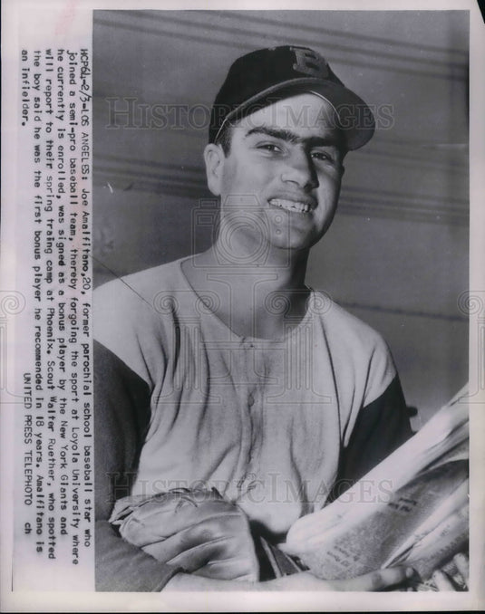 Joe Amalfitano Signed By New York Giants - Historic Images