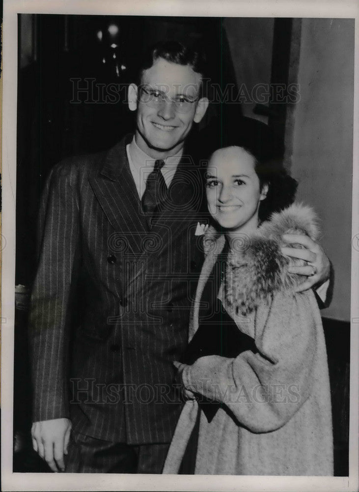 1939 Press Photo Detroit Pitcher Paul Trout Gets Married - Historic Images