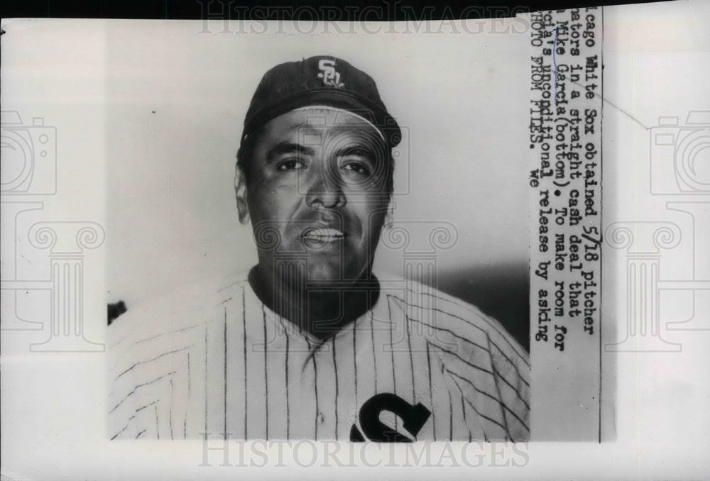 1960 Press Photo Mike Garcia of Chicago White Sox - Historic Images