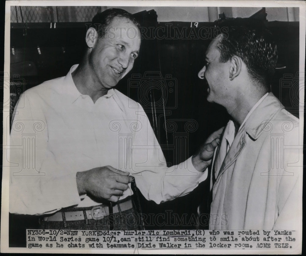 1947 Press Photo Dodger Pitcher Vic Lomardi-Historic Images