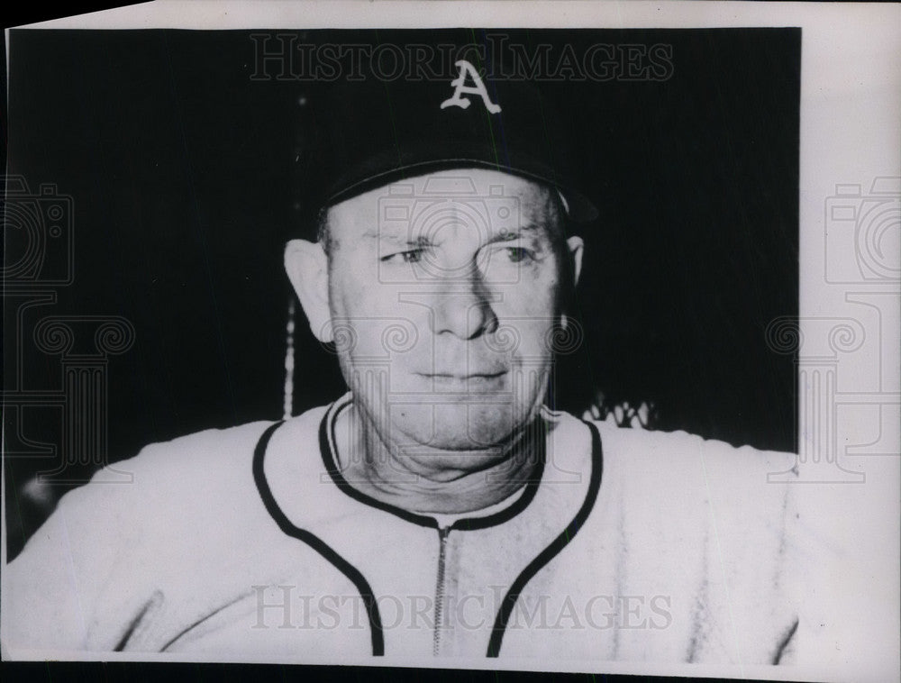 1953 Press Photo Jimmy Dykes, Coach, Philadelphia Athletics - Historic Images